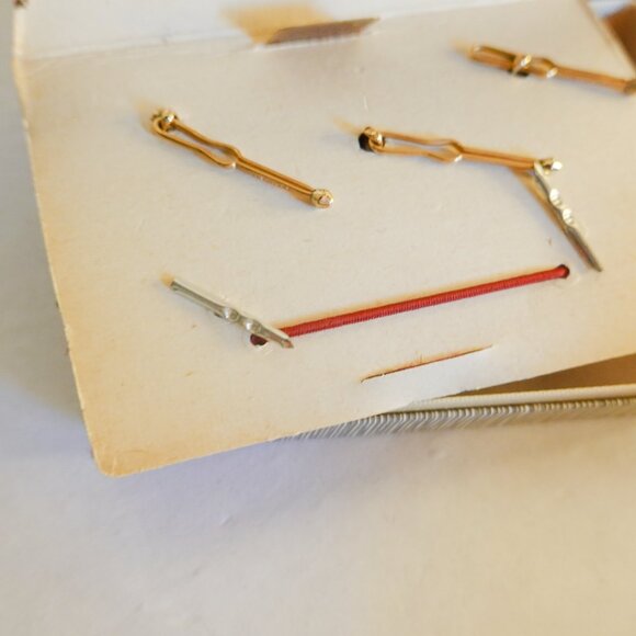 14k Gold Overlay and Genuine Onyx Men’s Cufflinks and Stud Set - Picture 3 of 4